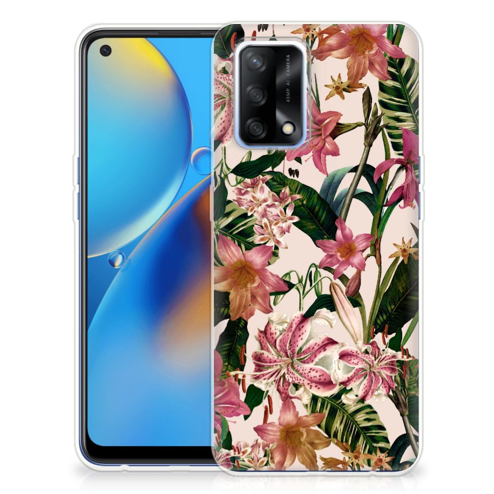 OPPO A74 4G TPU Case Flowers