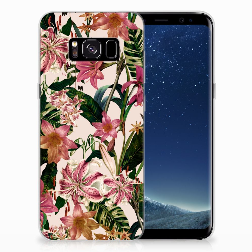 Samsung Galaxy S8 Uniek TPU Hoesje Flowers