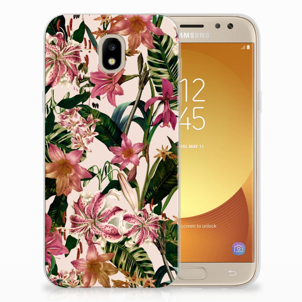 Samsung Galaxy J5 2017 Uniek TPU Hoesje Flowers