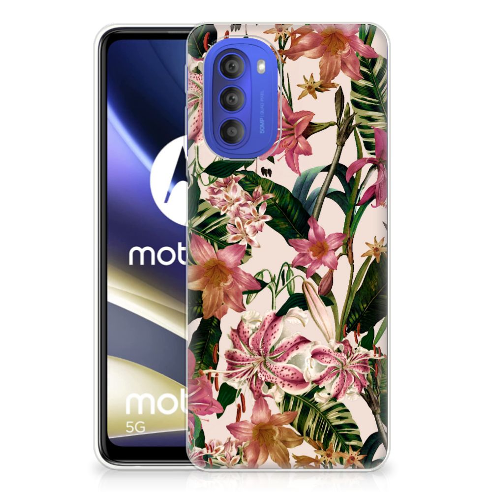 Motorola Moto G51 5G TPU Case Flowers