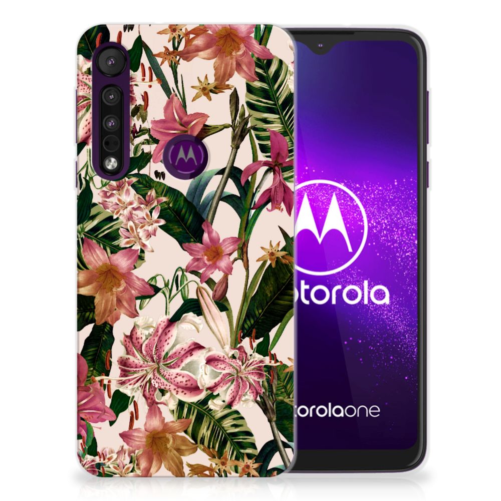 Motorola One Macro TPU Case Flowers