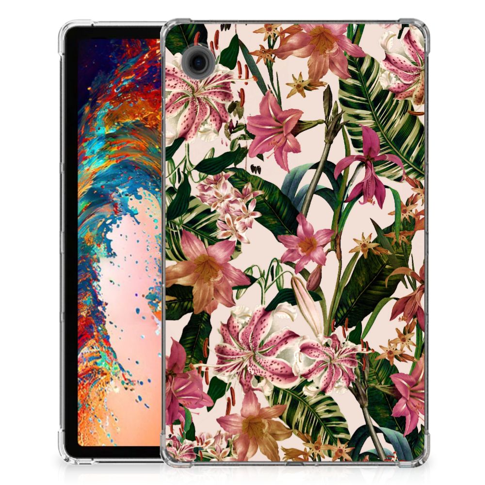 Samsung Galaxy Tab A9 Siliconen Hoesje Flowers