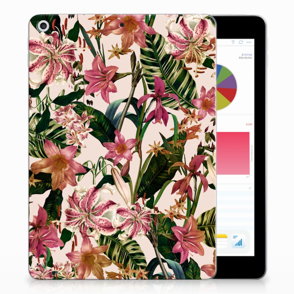 Apple iPad 9.7 2018 | 2017 Uniek Tablethoesje Flowers
