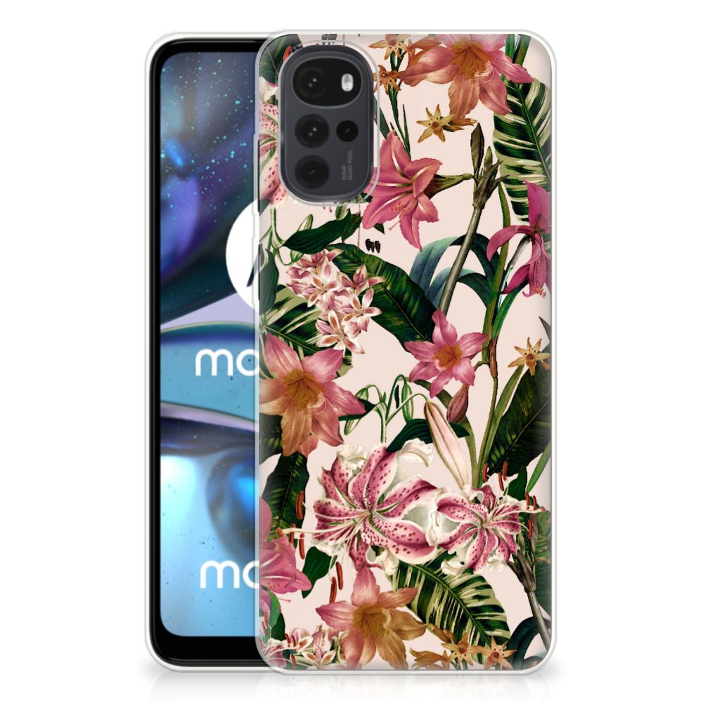 Motorola Moto G22 TPU Case Flowers