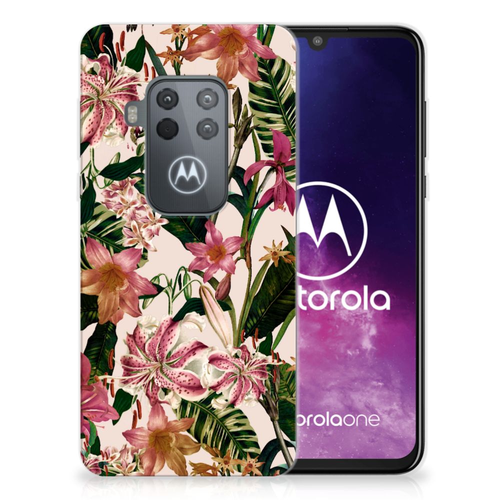 Motorola One Zoom TPU Case Flowers