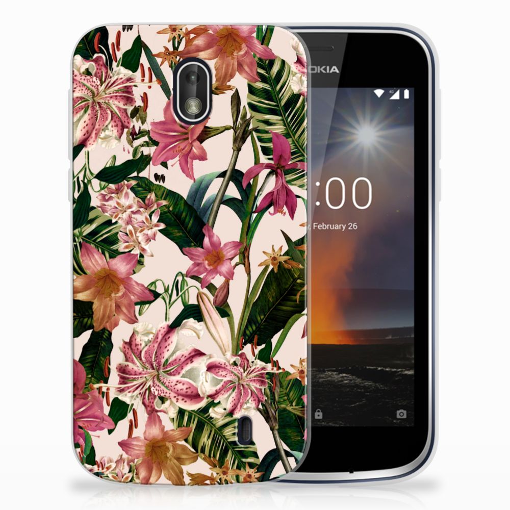 Nokia 1 TPU Case Flowers