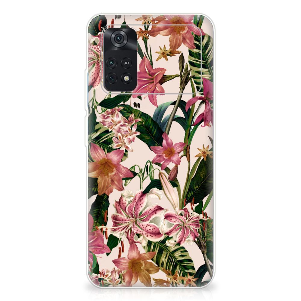 Xiaomi Poco M4 Pro 4G TPU Case Flowers