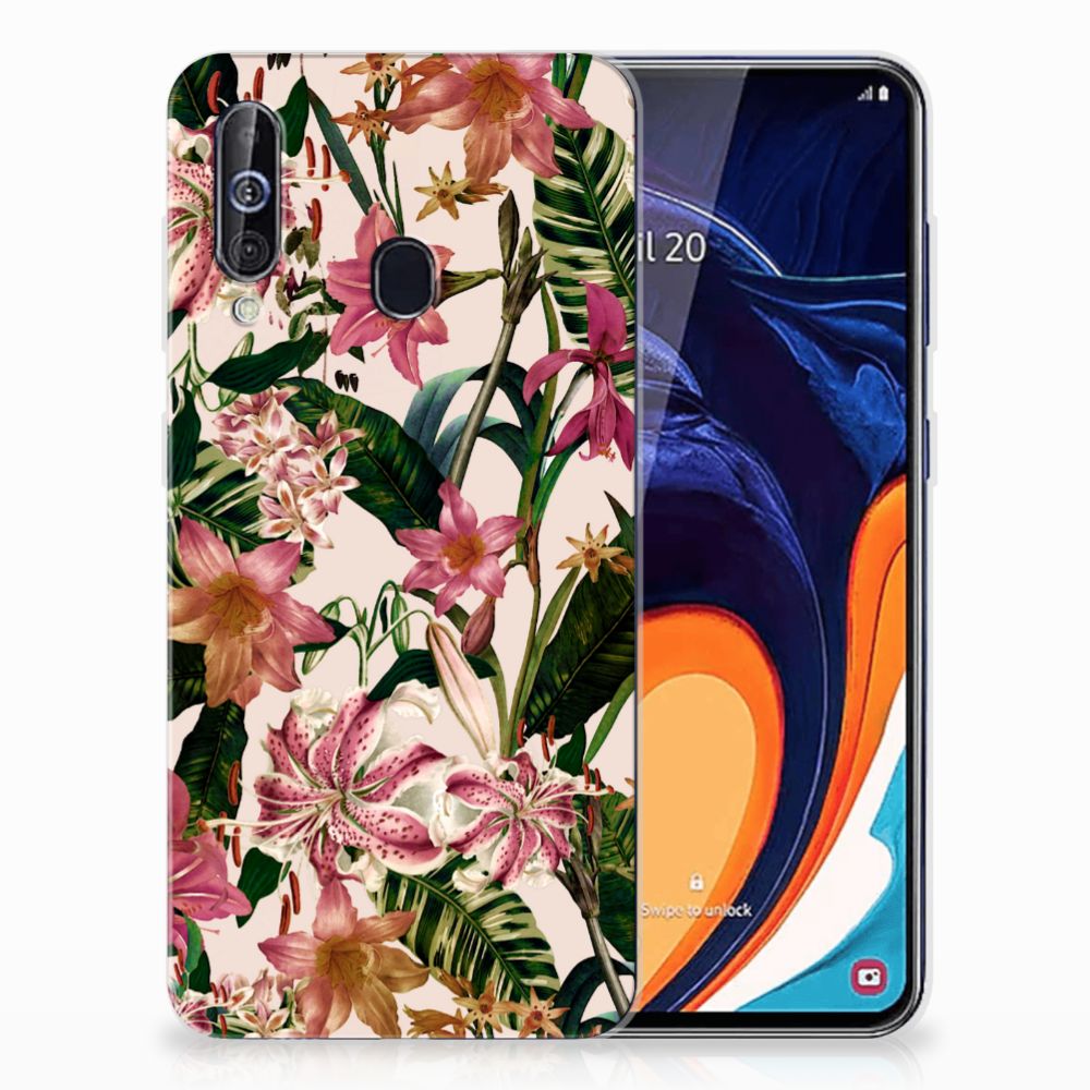 Samsung Galaxy A60 TPU Case Flowers