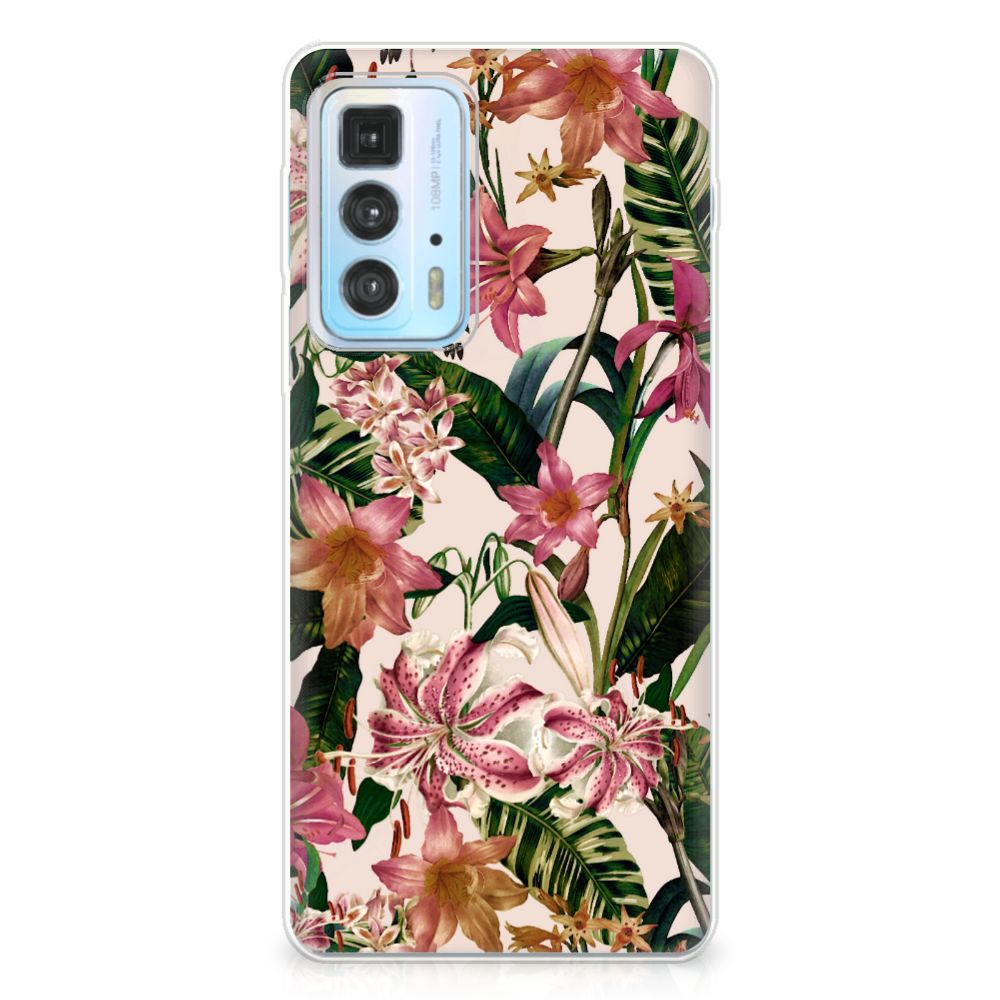 Motorola Edge 20 Pro TPU Case Flowers
