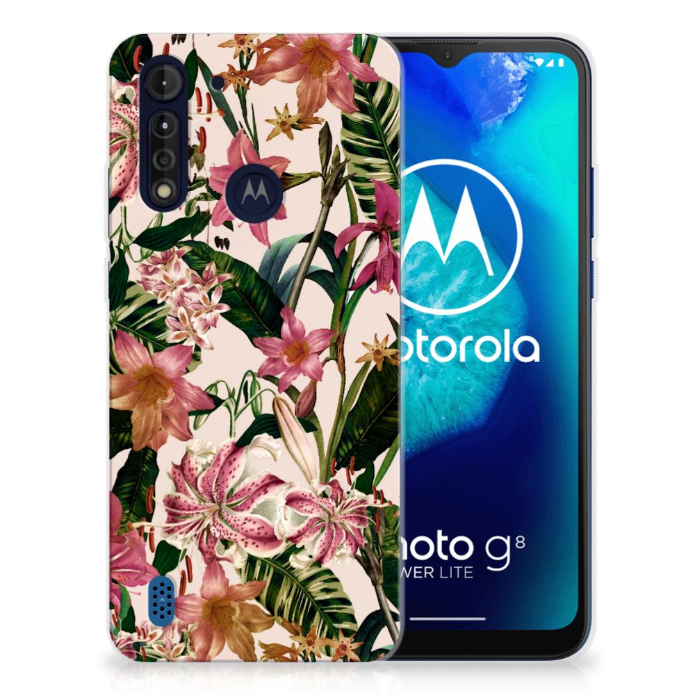 Motorola Moto G8 Power Lite TPU Case Flowers