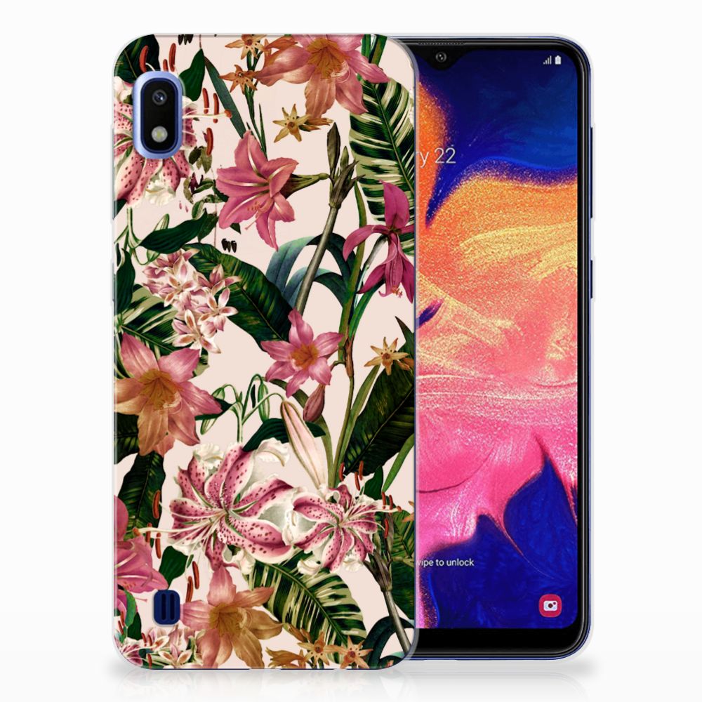 Samsung Galaxy A10 TPU Case Flowers