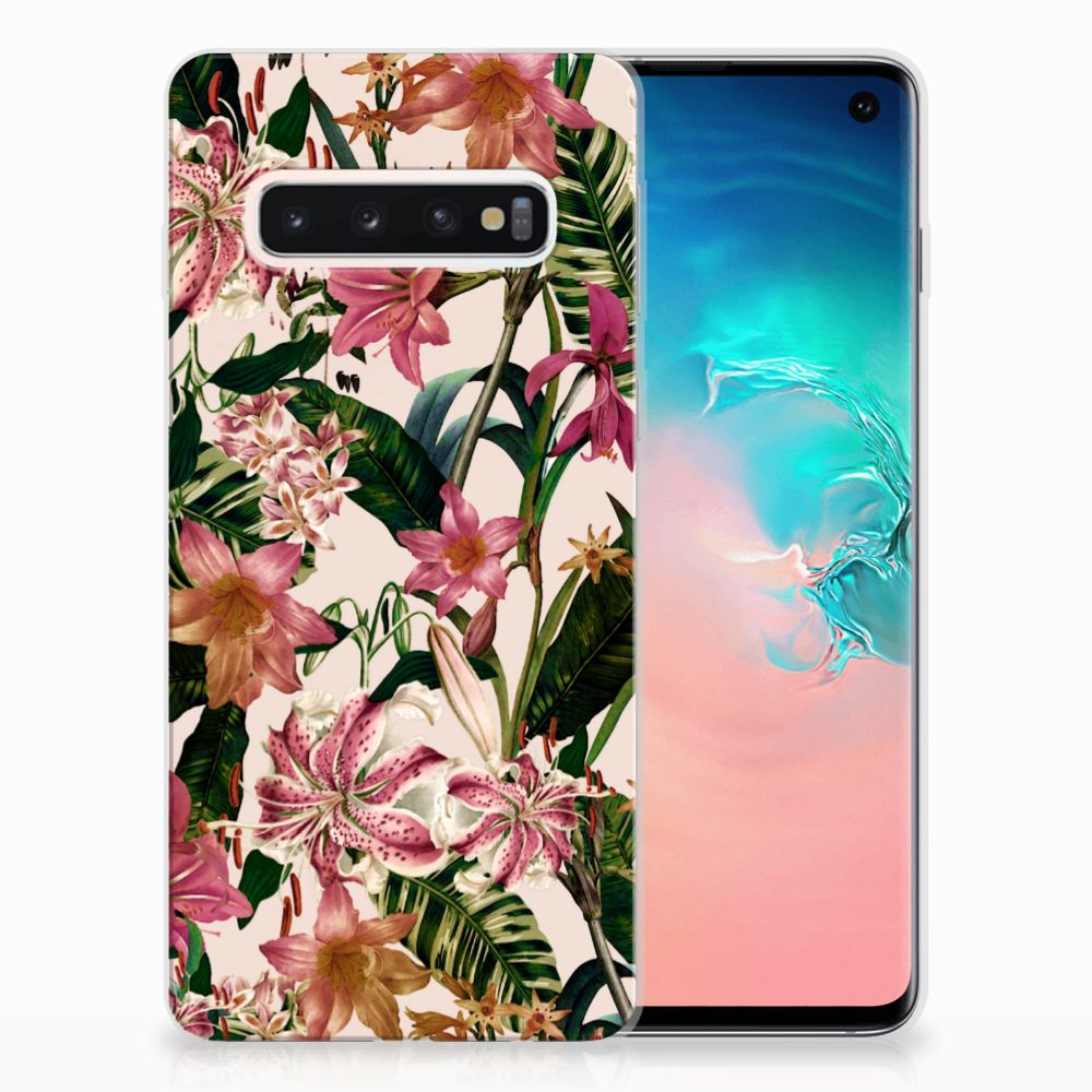 Samsung Galaxy S10 TPU Case Flowers