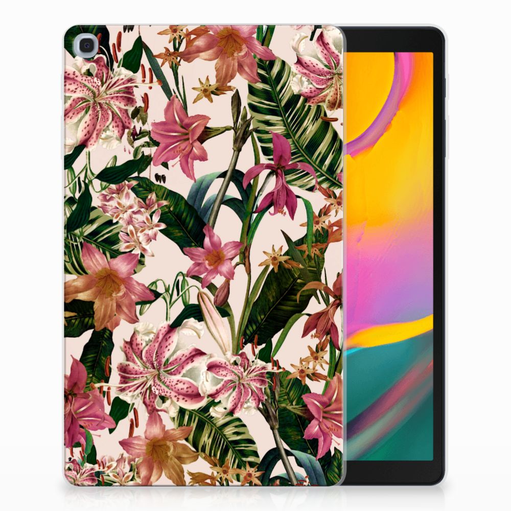 Samsung Galaxy Tab A 10.1 (2019) Siliconen Hoesje Flowers