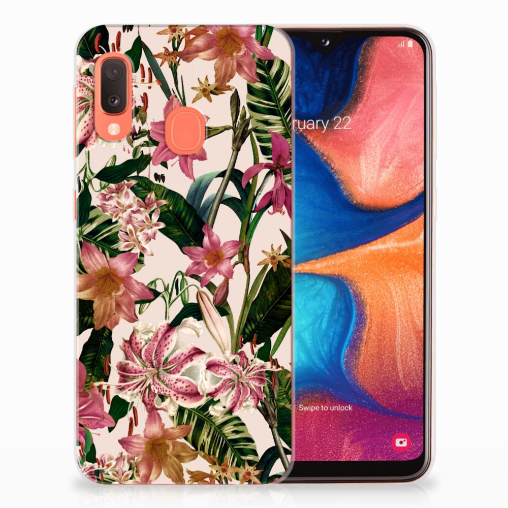 Samsung Galaxy A20e TPU Case Flowers