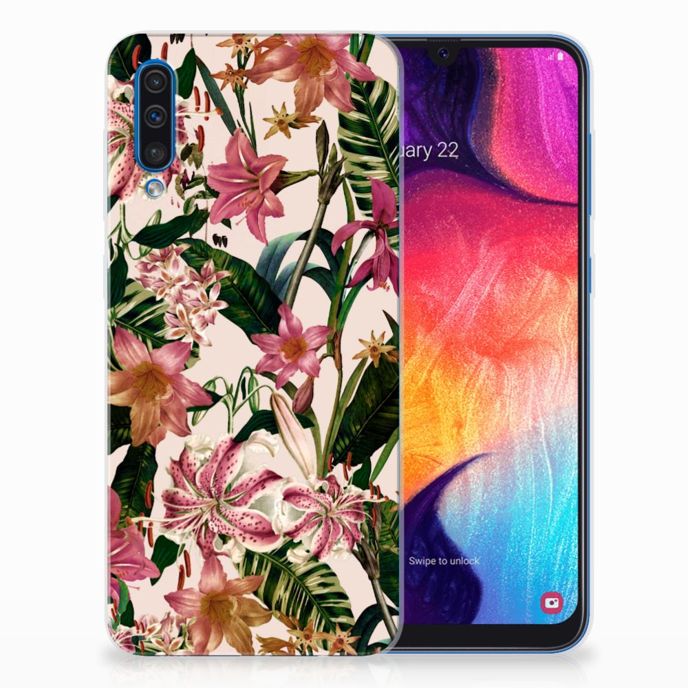 Samsung Galaxy A50 TPU Case Flowers
