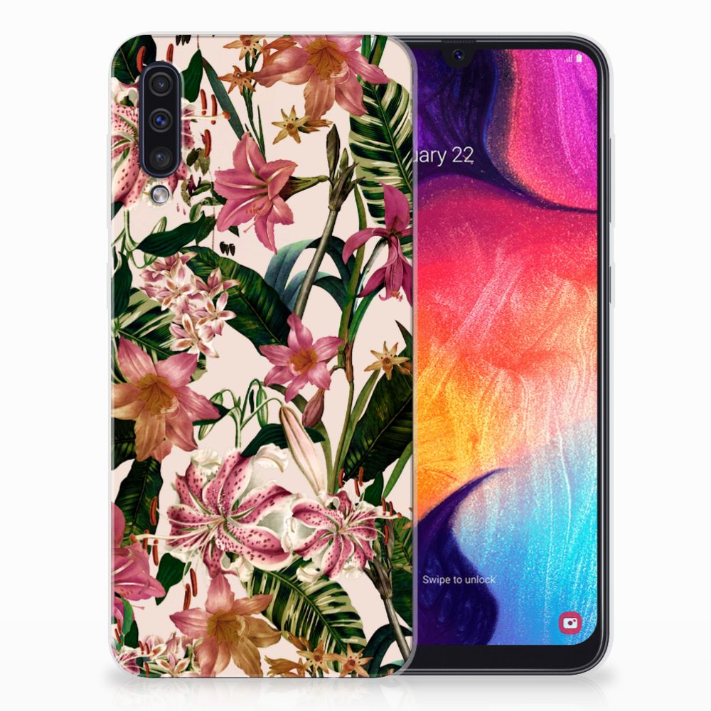 Samsung Galaxy A50 TPU Case Flowers