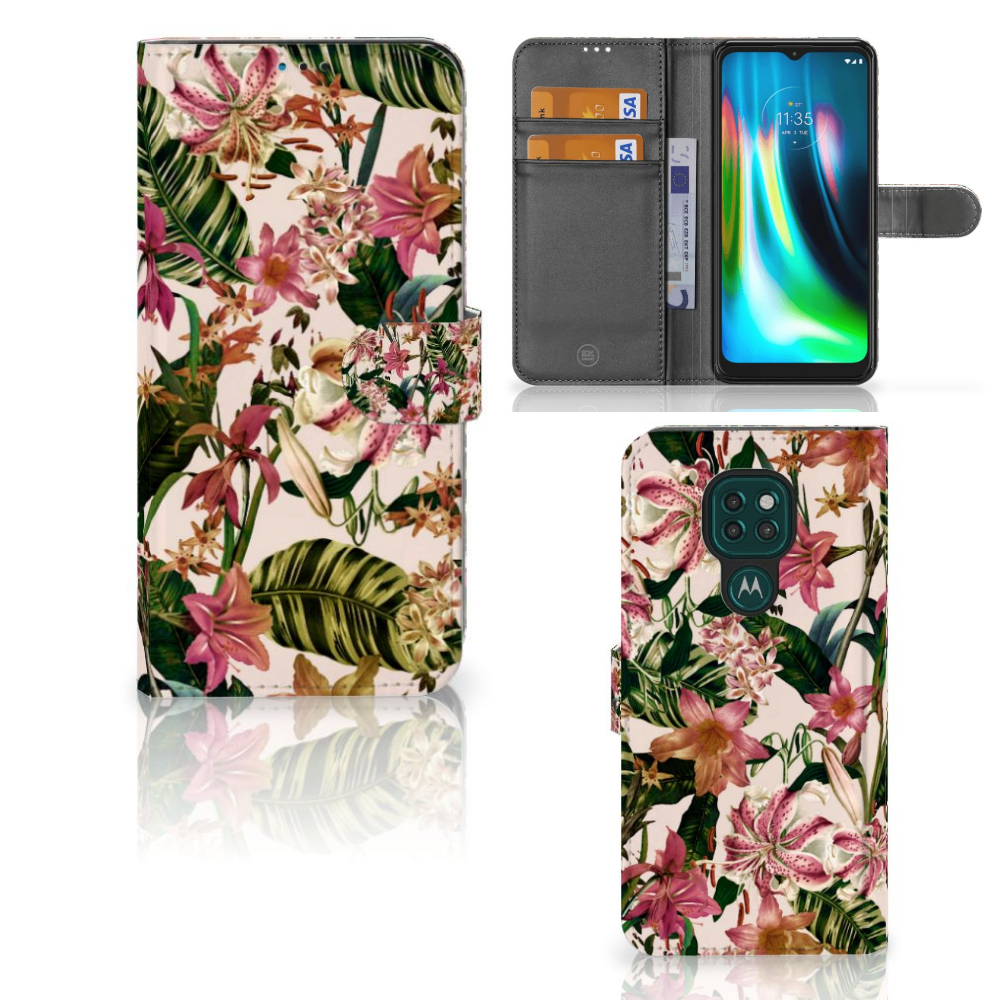 Motorola Moto G9 Play | E7 Plus Hoesje Flowers