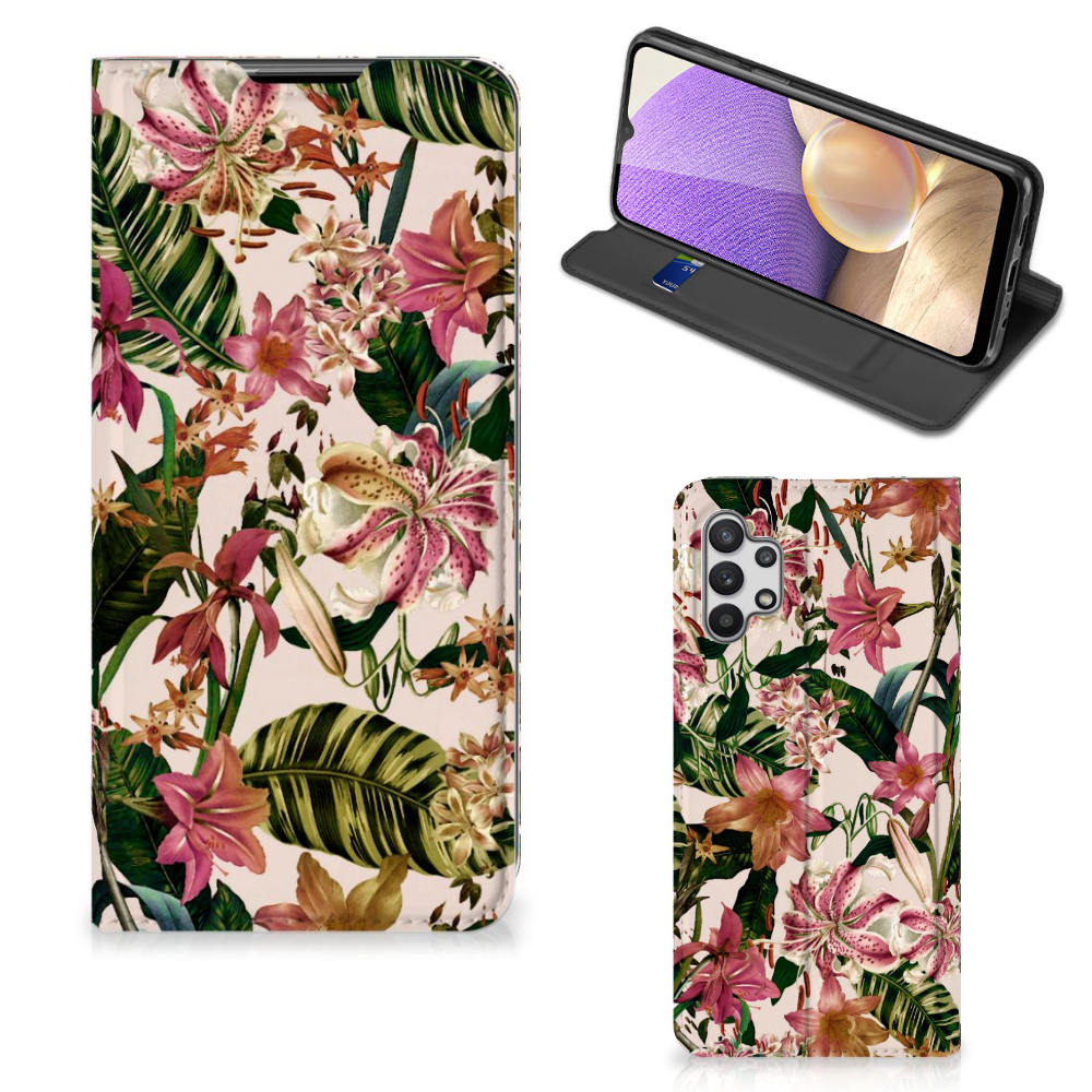 Samsung Galaxy A32 5G Smart Cover Flowers