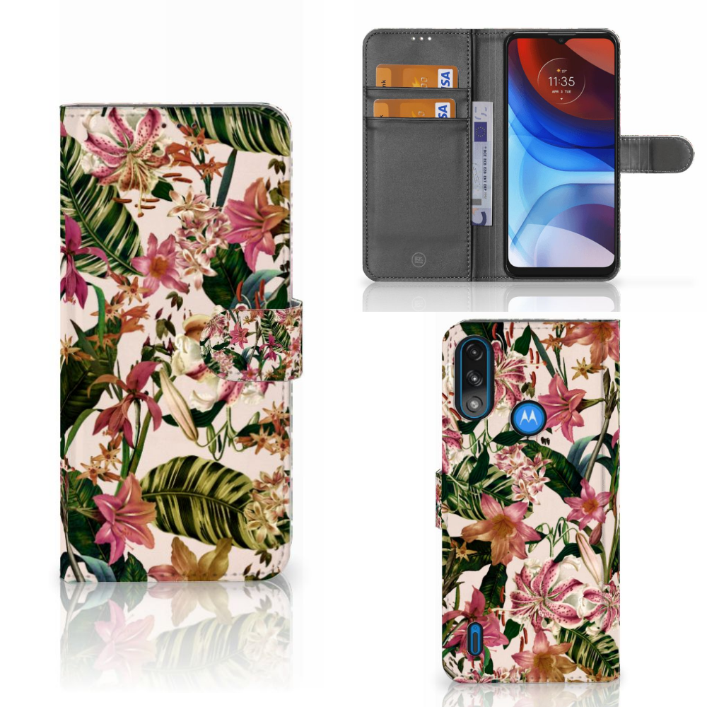 Motorola Moto E7i Power | E7 Power Hoesje Flowers