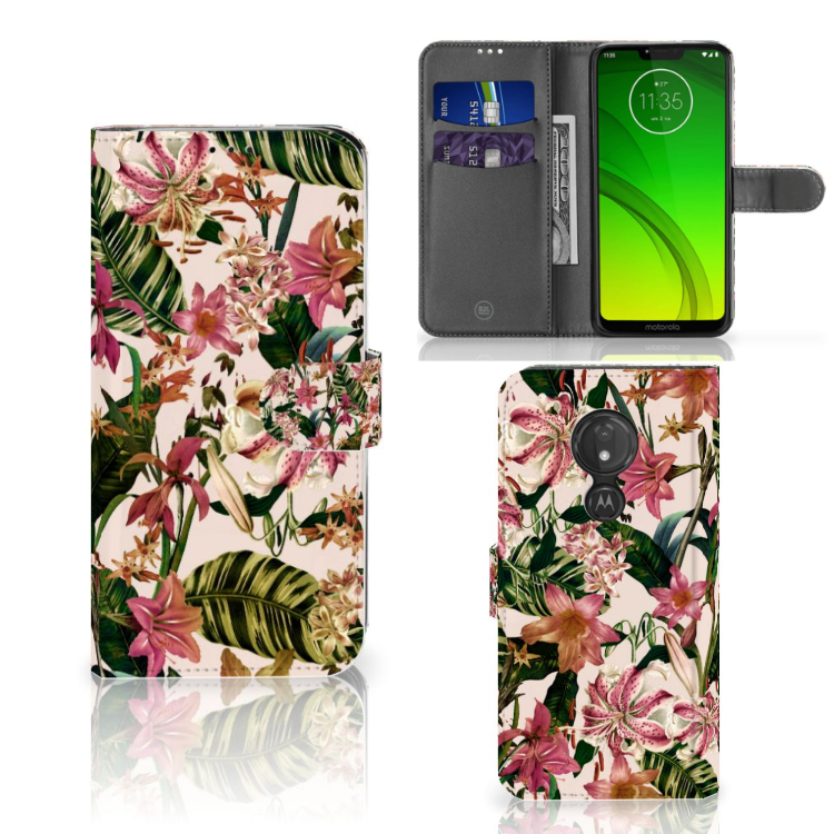 Motorola Moto G7 Power Hoesje Flowers
