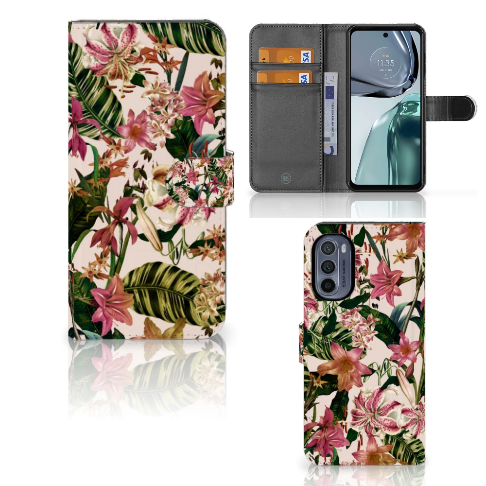 Motorola Moto G62 5G Hoesje Flowers