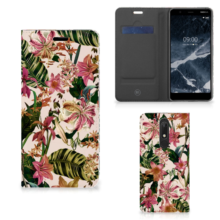 Nokia 5.1 (2018) Smart Cover Flowers