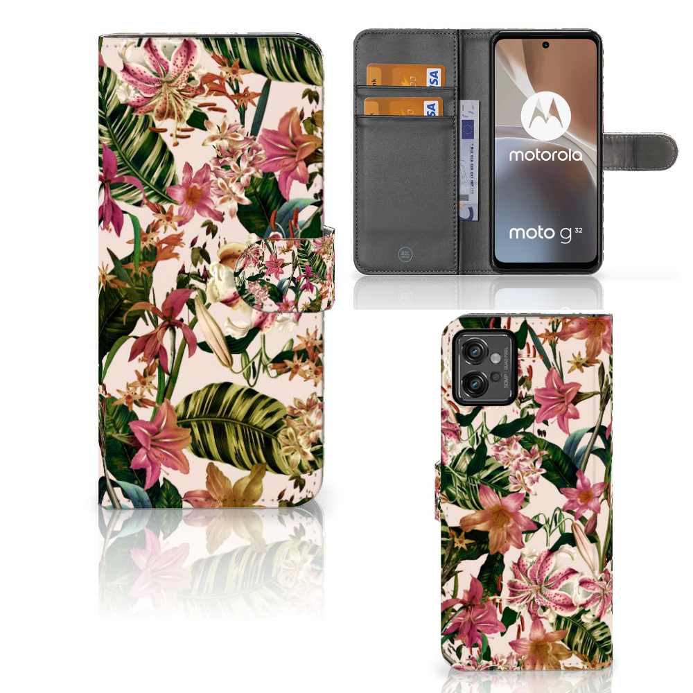 Motorola Moto G32 Hoesje Flowers