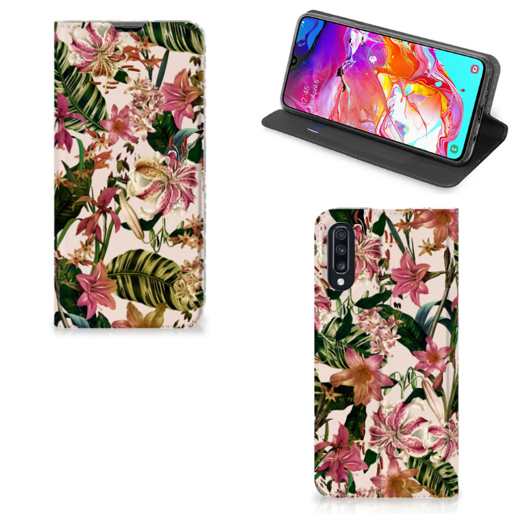 Samsung Galaxy A70 Smart Cover Flowers
