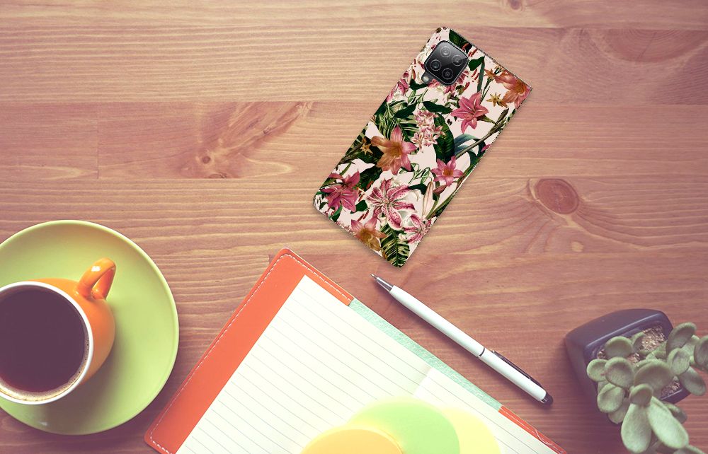 Samsung Galaxy A12 Smart Cover Flowers