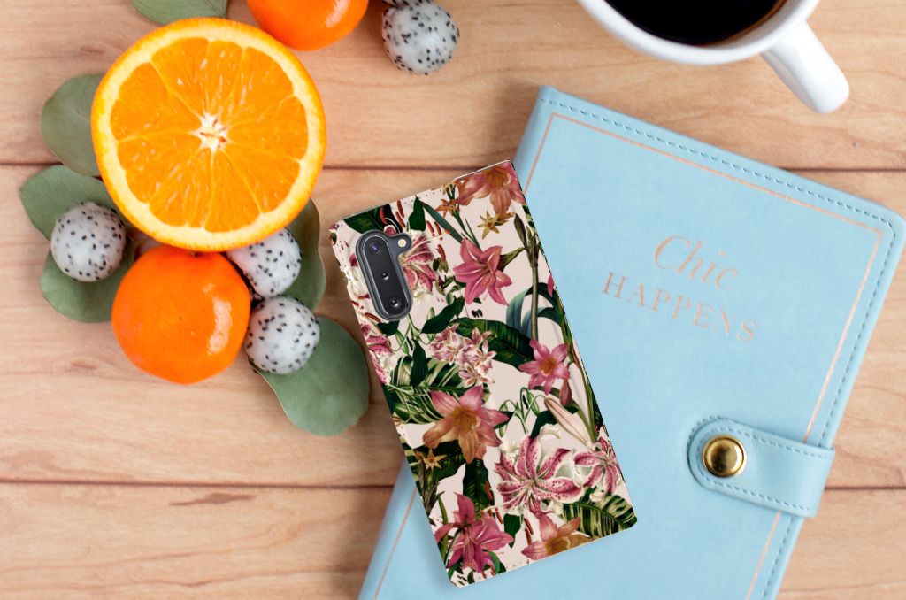 Samsung Galaxy Note 10 Smart Cover Flowers