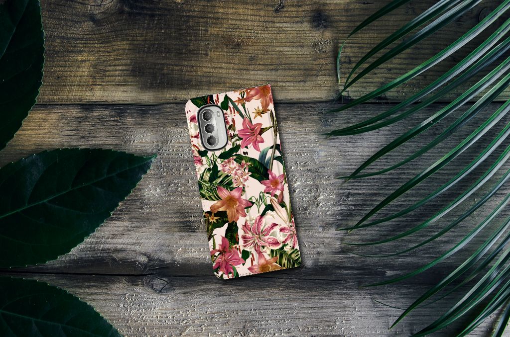 Motorola Moto G51 5G Smart Cover Flowers