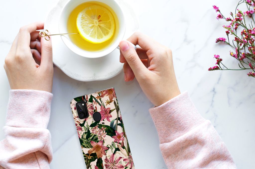 Samsung Galaxy M30s | M21 Smart Cover Flowers