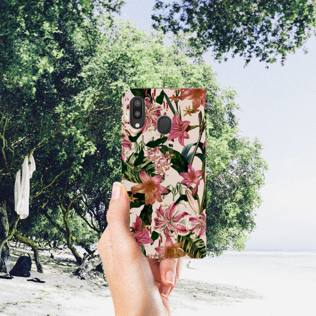 Samsung Galaxy M20 Smart Cover Flowers