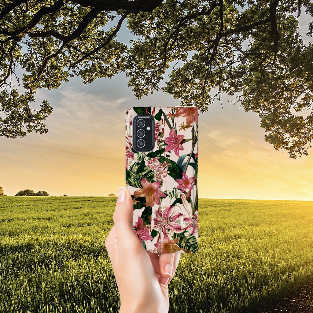 Samsung Galaxy M52 Smart Cover Flowers