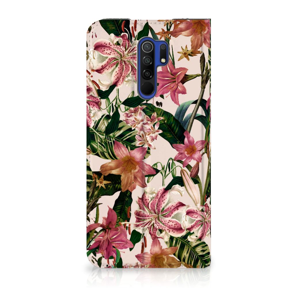 Xiaomi Redmi 9 Smart Cover Flowers