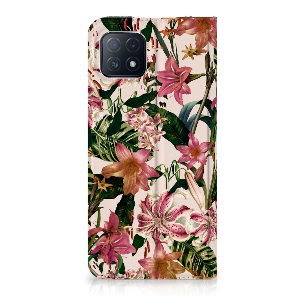 OPPO A73 5G Smart Cover Flowers
