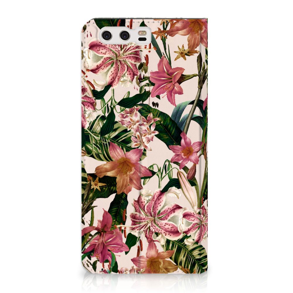 Huawei P10 Plus Smart Cover Flowers