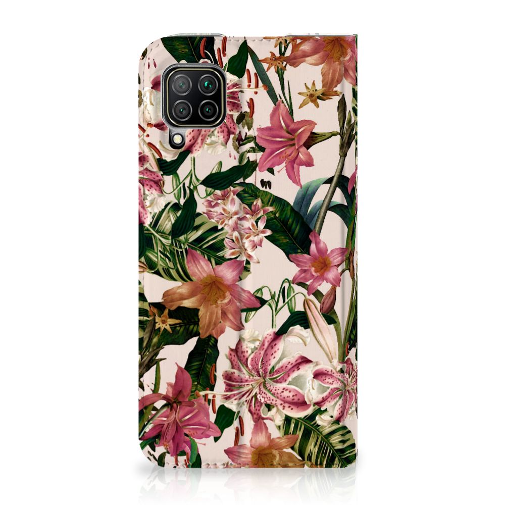 Huawei P40 Lite Smart Cover Flowers