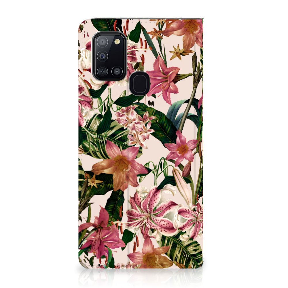 Samsung Galaxy A21s Smart Cover Flowers