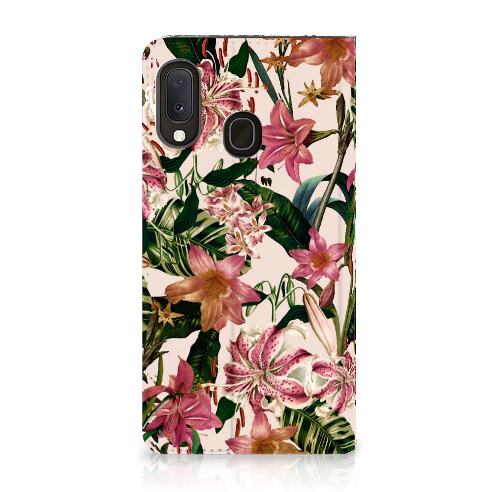 Samsung Galaxy A20e Smart Cover Flowers