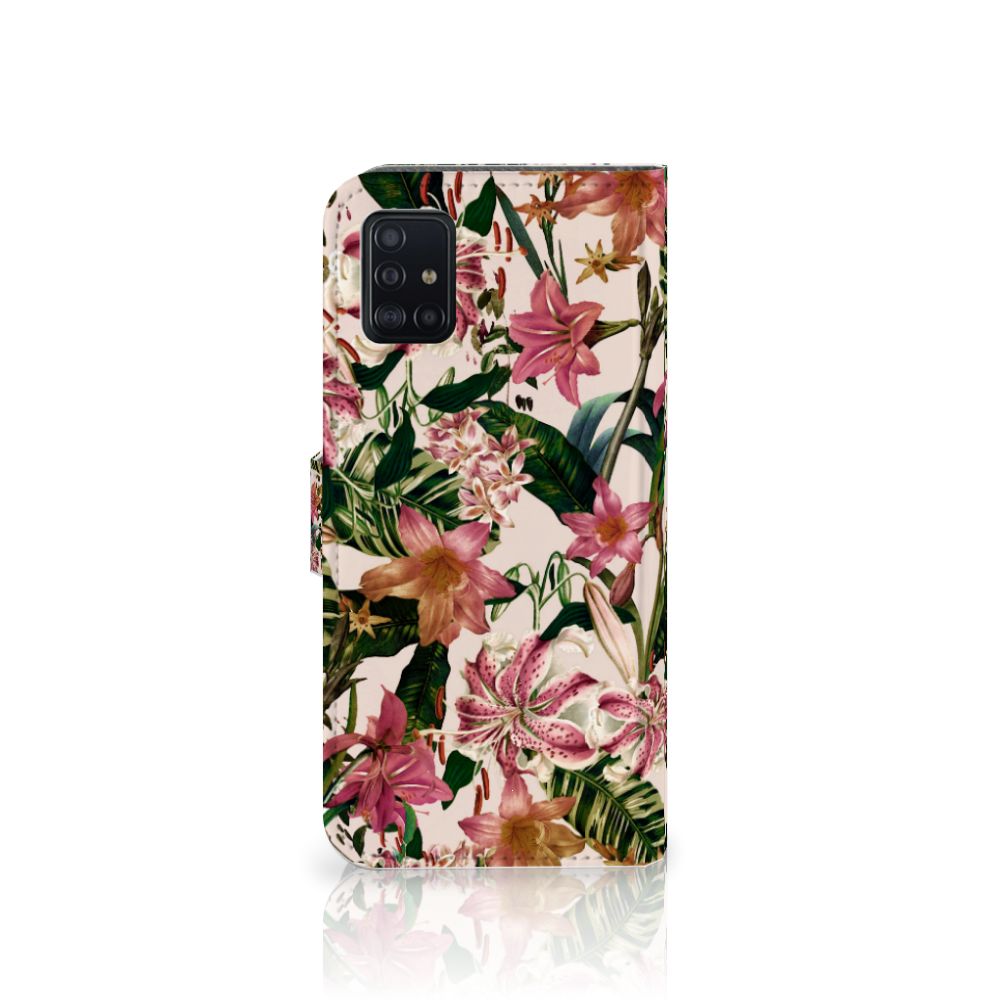 Samsung Galaxy A51 Hoesje Flowers