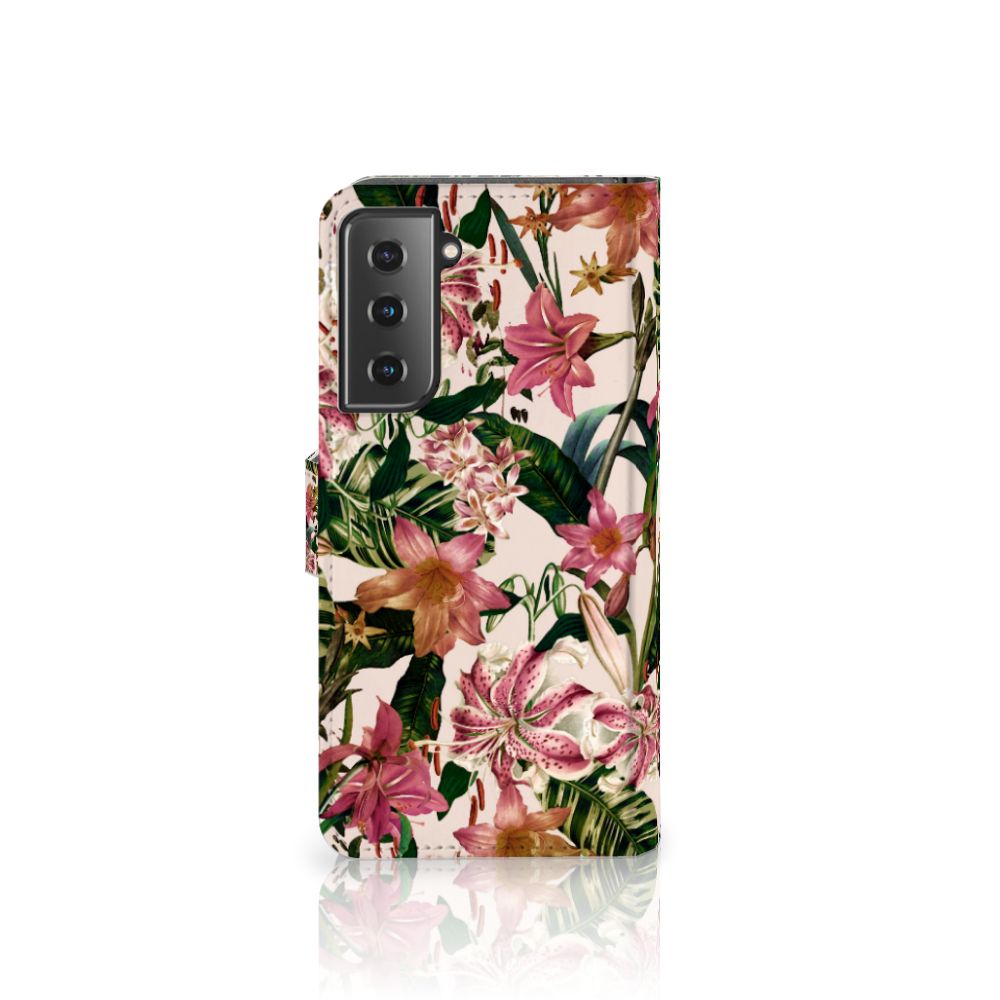 Samsung Galaxy S21 Hoesje Flowers