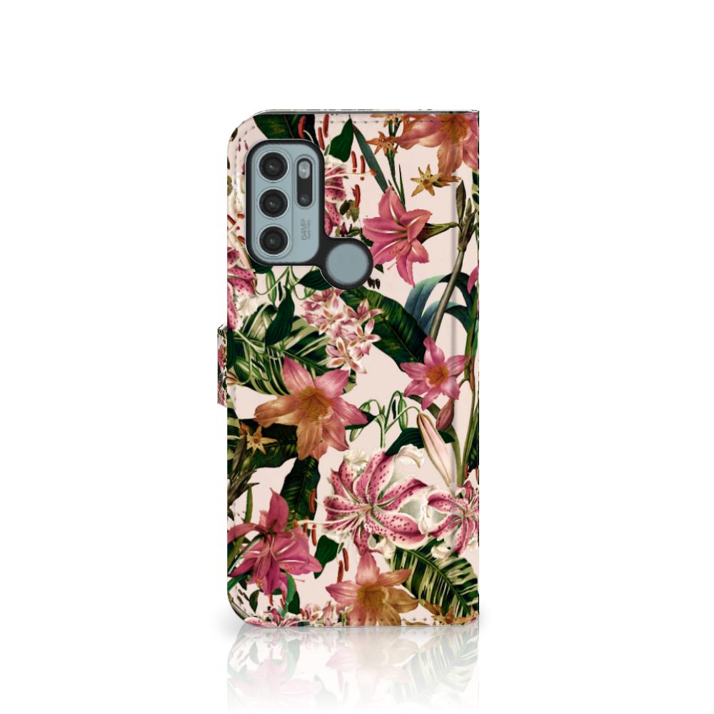Motorola Moto G60s Hoesje Flowers