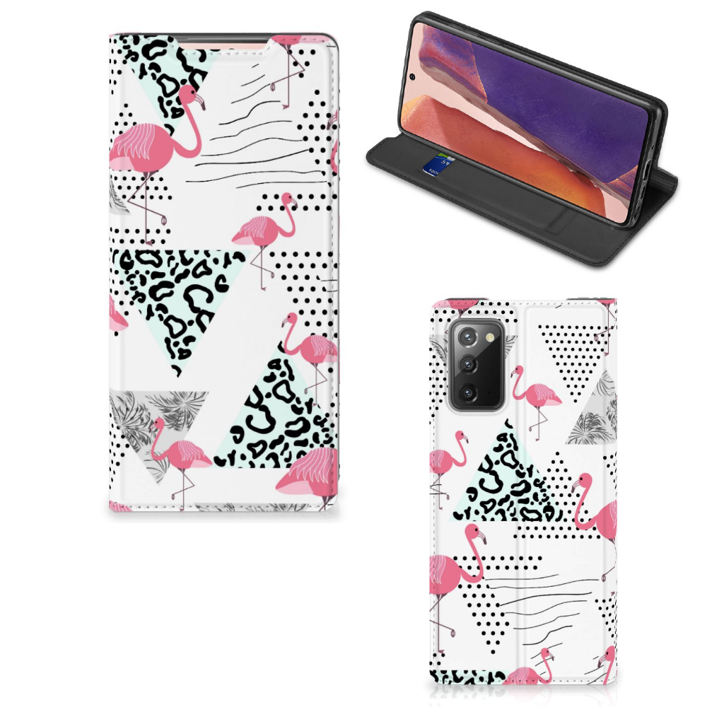 Samsung Galaxy Note20 Hoesje maken Flamingo Triangle