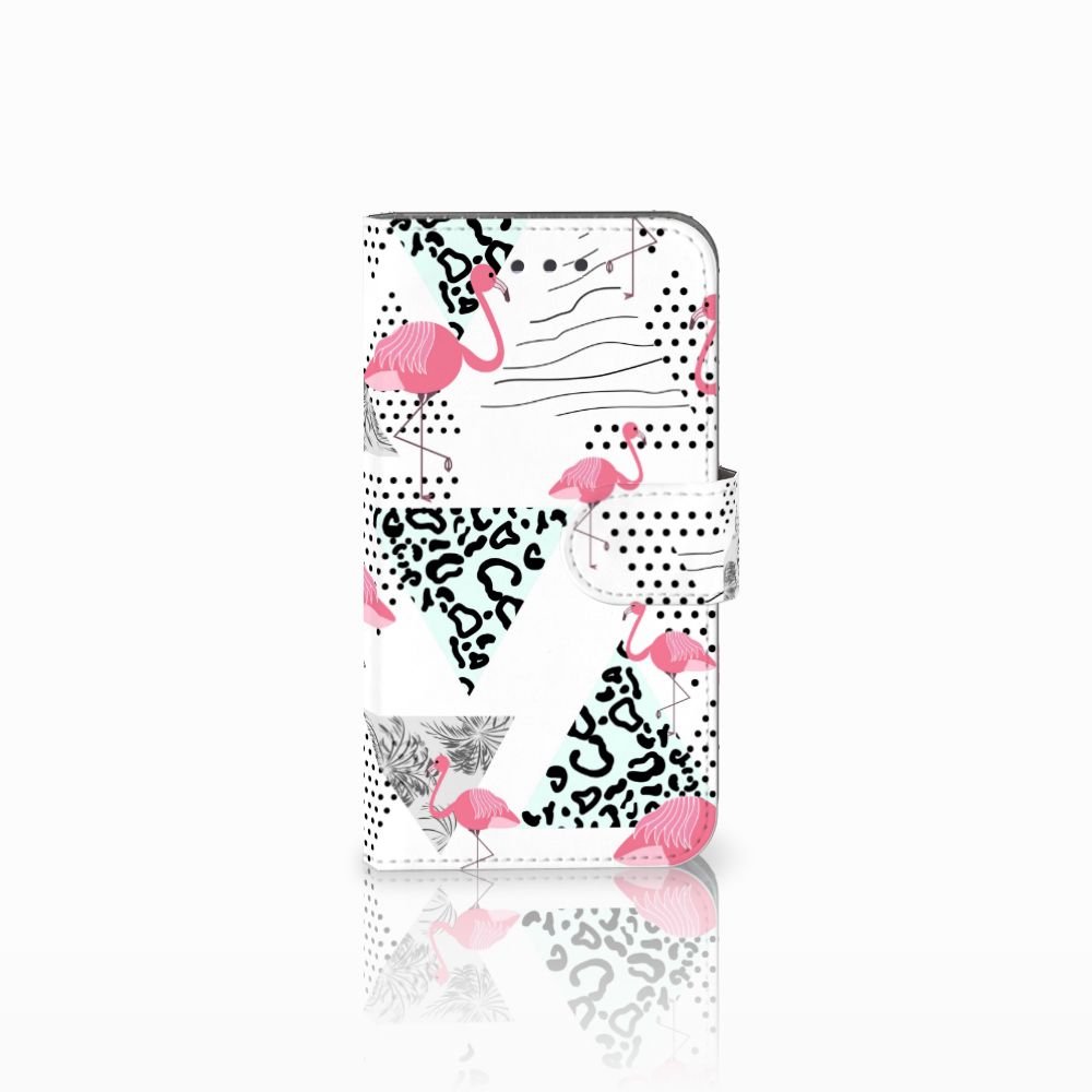 Samsung Galaxy Xcover 3 | Xcover 3 VE Telefoonhoesje met Pasjes Flamingo Triangle