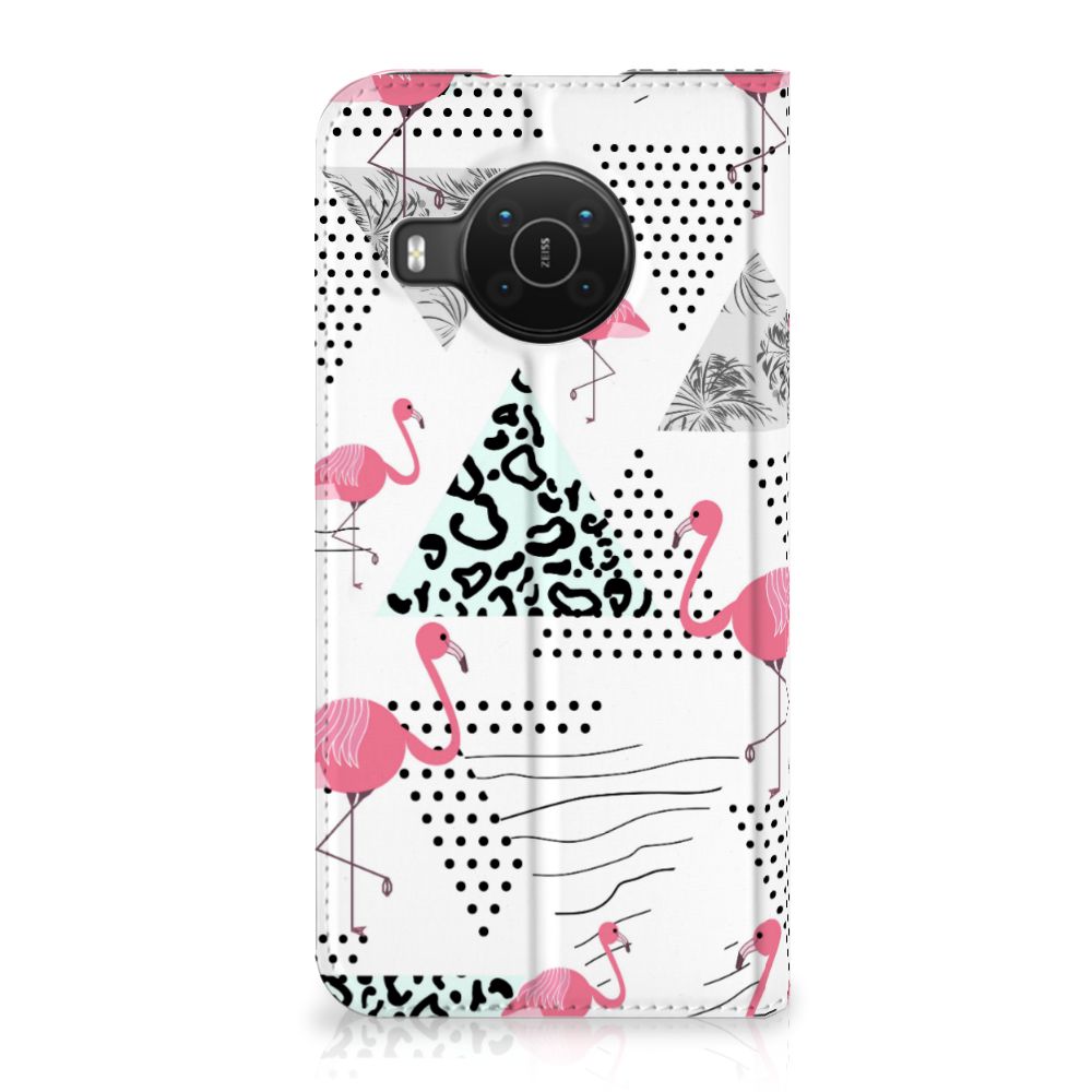 Nokia X20 | X10 Hoesje maken Flamingo Triangle