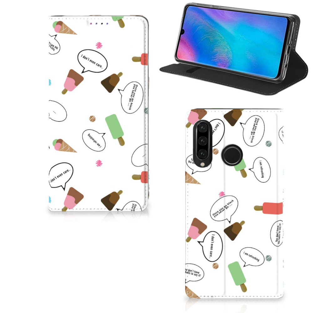 Huawei P30 Lite New Edition Flip Style Cover IJsjes