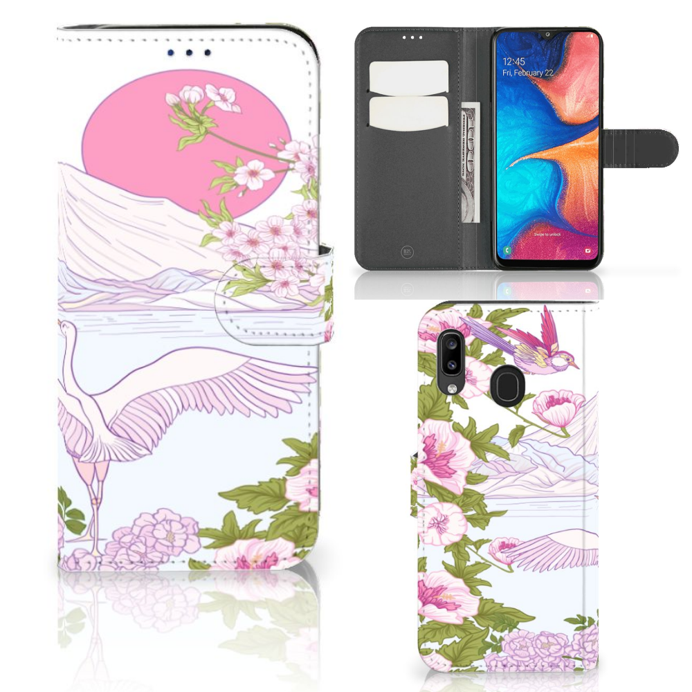 Samsung Galaxy A30 Telefoonhoesje met Pasjes Bird Standing