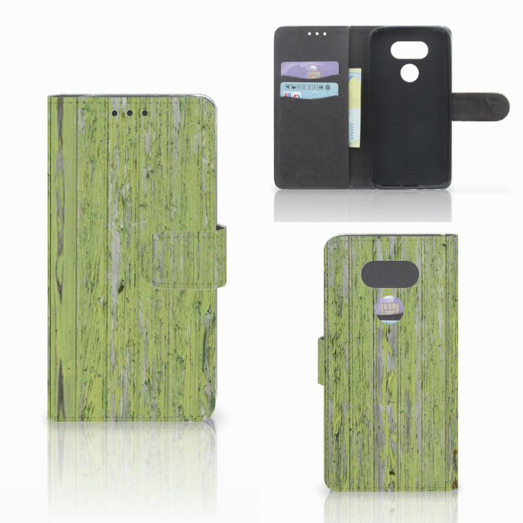 LG G5 Book Style Case Green Wood
