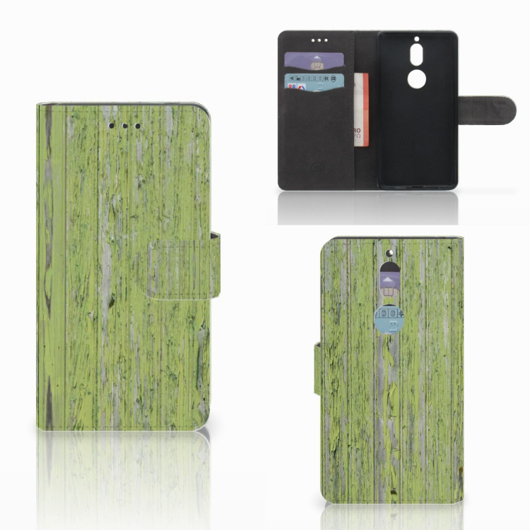 Nokia 7 Boekhoesje Design Green Wood